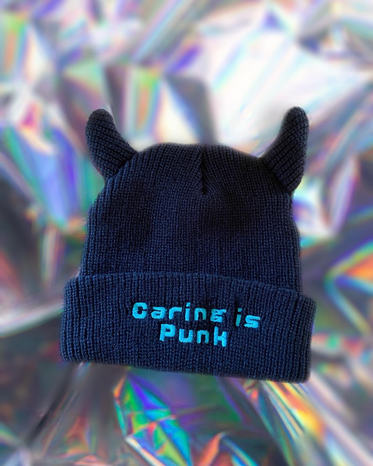 Caring is Punk! Devil Beanie