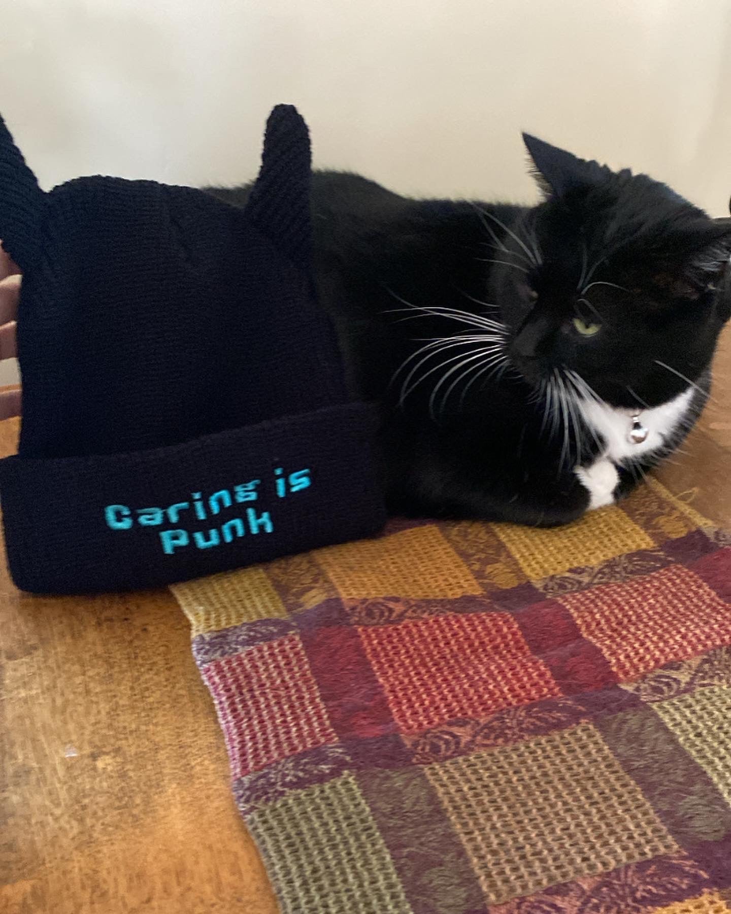 Caring is Punk! Devil Beanie