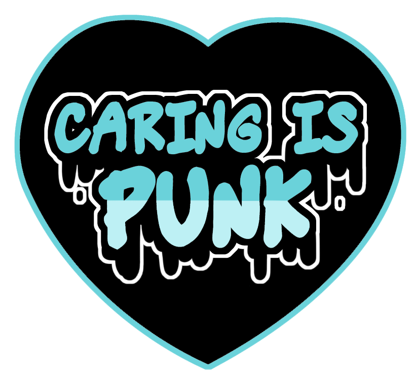 Caring is Punk Iron-on Patches