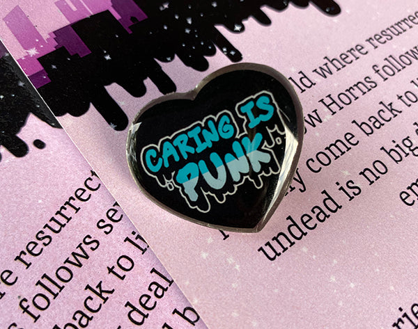 Caring is Punk Eco-Enamel Pins