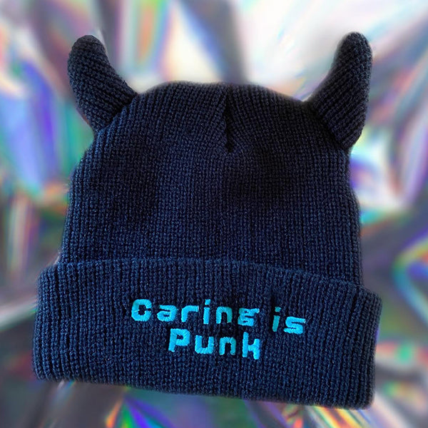 Caring is Punk! Devil Beanie
