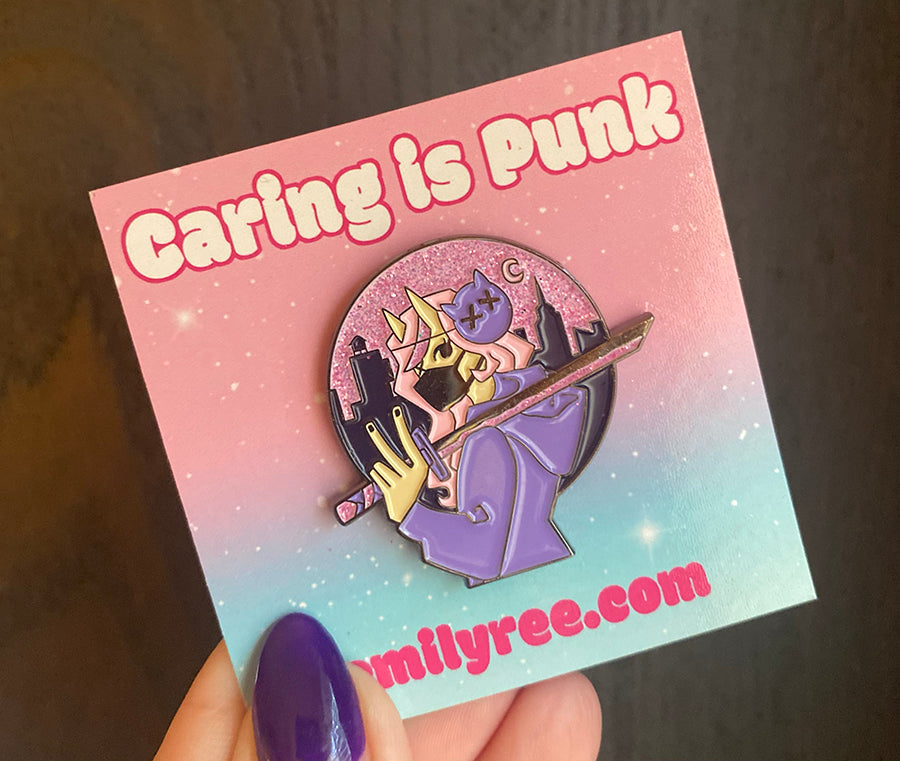 Sword Skyline Enamel Pin