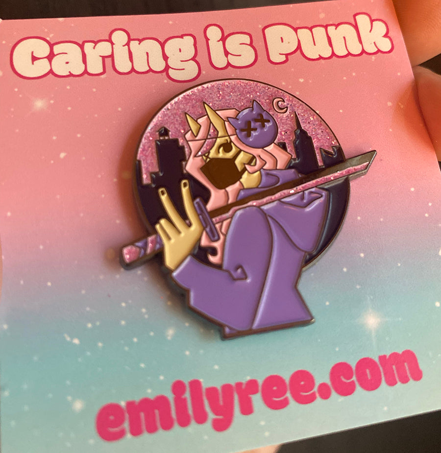 Sword Skyline Enamel Pin